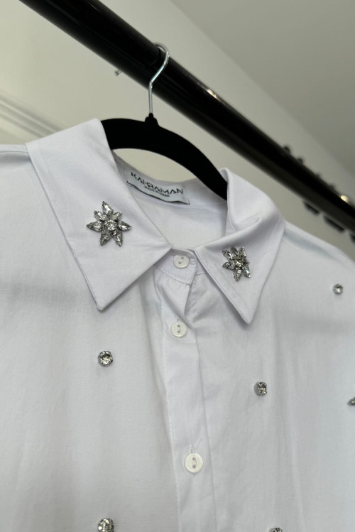半袖 Jesus Swarovski Long T-shirt white Jesus Swarovski Long T-shirt white